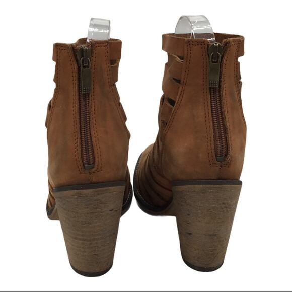 Free People Hybrid Strappy Leather Bootie - 37 - Picture 7 of 11